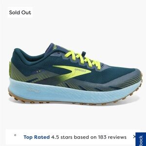 Men’s Blue and Yellow Brooks  Athletic Shoes